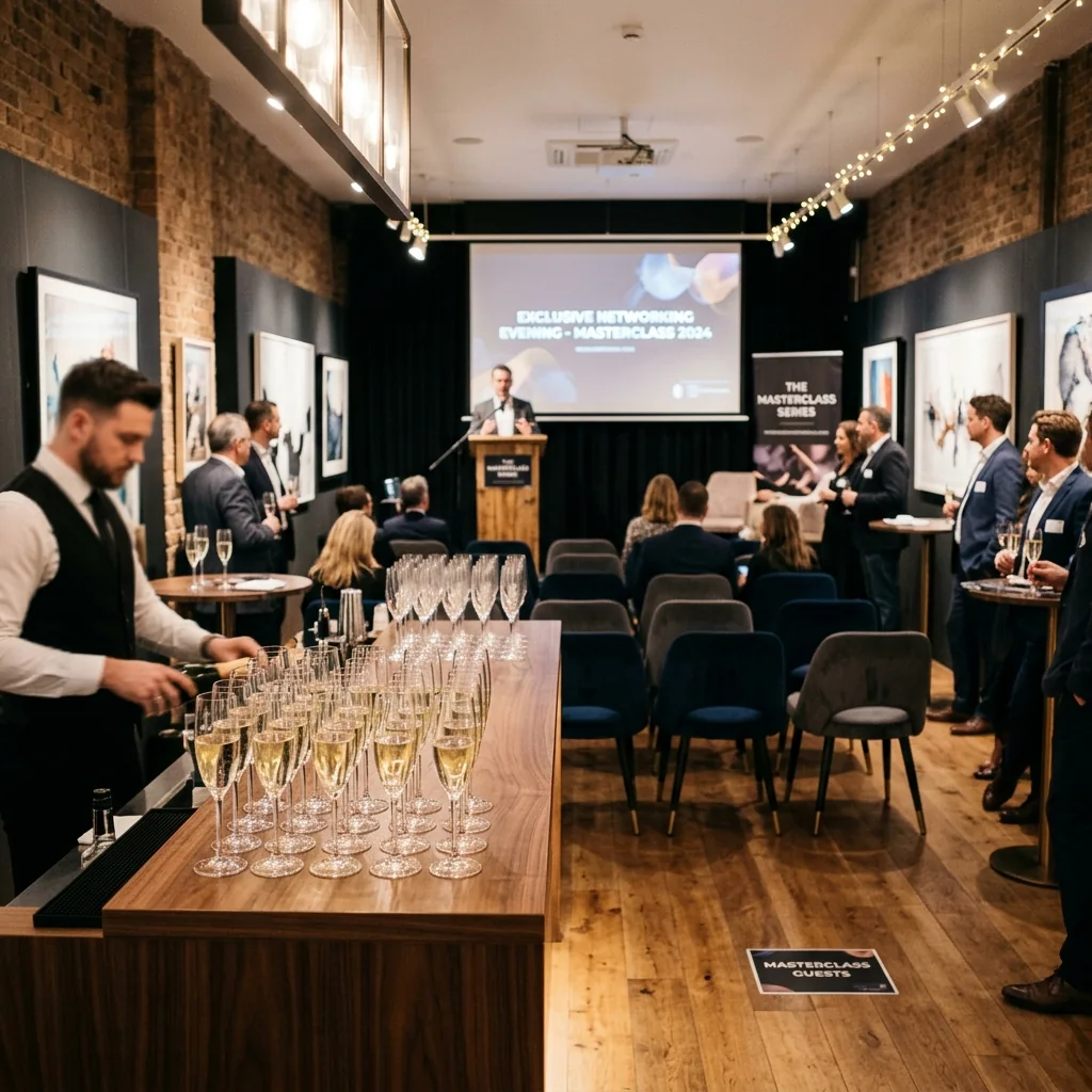 Industry event in a design-focused venue